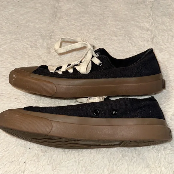 PF Flyers Grounder Low Top Black Men’s 7 Women’s 8.5 - Picture 4 of 8